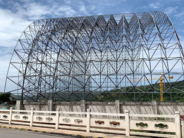唐山山寨矿储煤棚网架